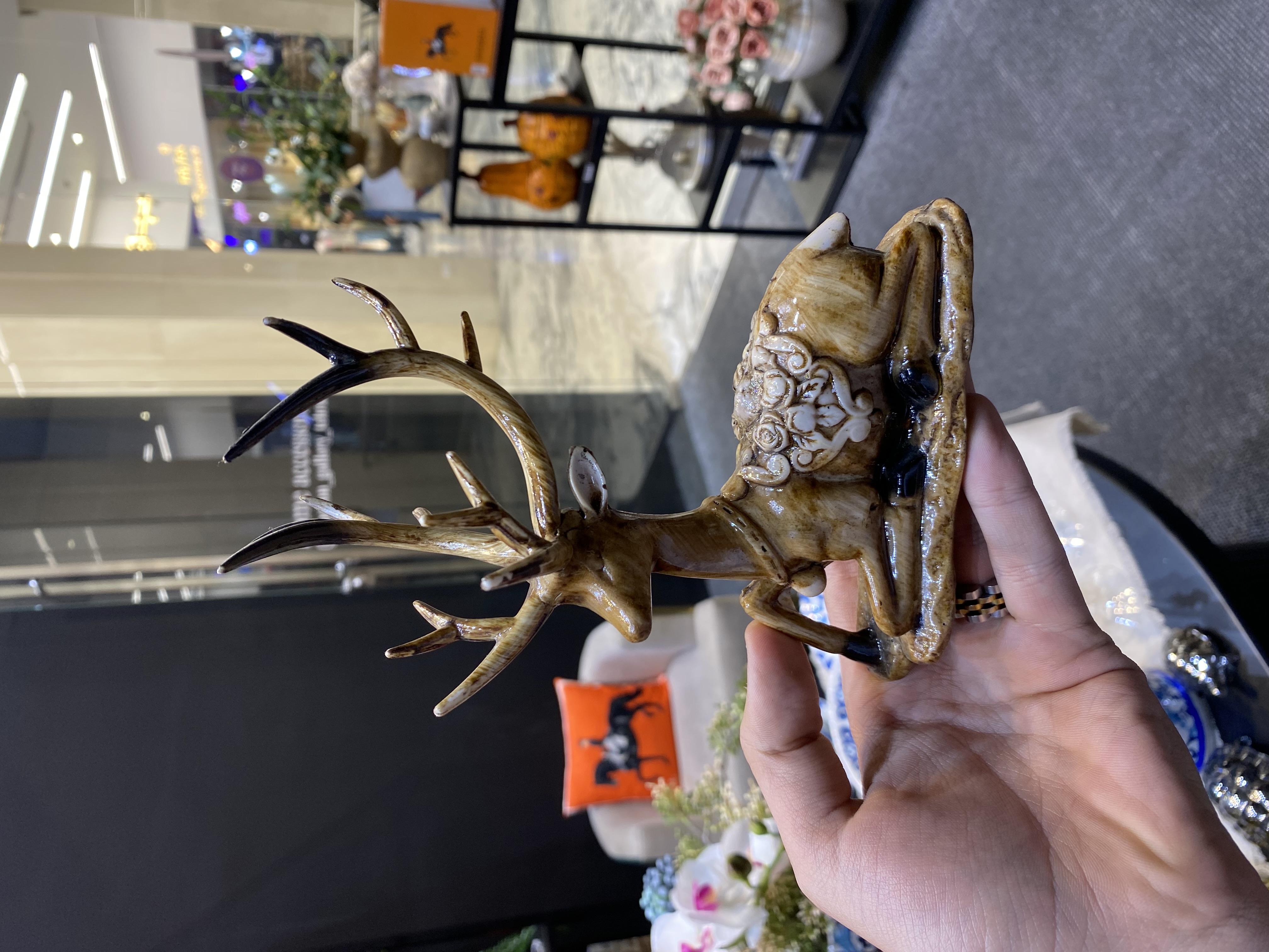مجسمه گوزن دکوری آنتیک